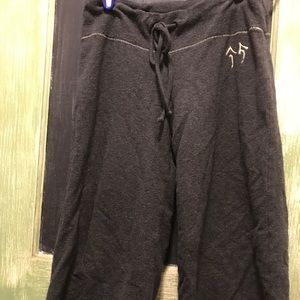 Green Apple Gray Athletic Yoga Long Shorts